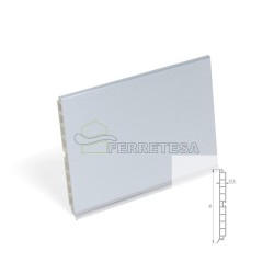 ZOCALO PLASLINE2 100mm ALUM.SAT. 2,35m
