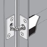 MUELLE ENCASTRADO DE CADENA Ø22mm PLATA