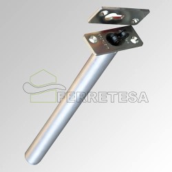 MUELLE ENCASTRADO DE CADENA Ø22mm PLATA