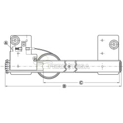 HERRAJE PUERTA MUEBLE ESCAMOTEABLE 504mm