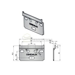 PLACA COLGADOR SCARPI 4 ANTIVUELCO