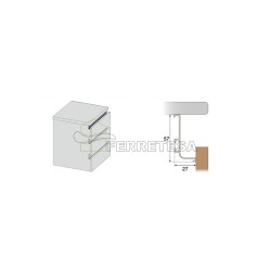 PERFIL HORIZONTAL CHEF"J"BLANCO 3,95m