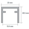 CARRIL SUPERIOR CD-50 ALUMINIO 6Mts.