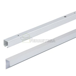 CARRIL SUPERIOR + GUIA INFERIOR WING 77  3.200 mm.