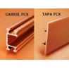 TAPA CARRIL ALX ALUM.PARA AL-1540 2Mts
