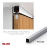 CARRIL LITE100 4m ALUM ANODIZ PLATA 2204
