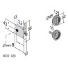 KIT CORREDERA CONDENA RED 026 CROMO SATINADO
