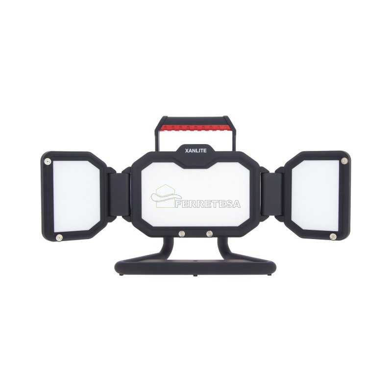 PROYECTOR RECARGABLE TRIPLE AJUSTABLE 30W 180º 4000 LUMENES