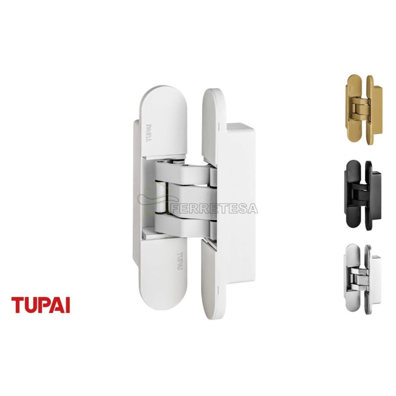 BISAGRA 3D OCULTA 140x30 BLANCO 1715 TUPAI
