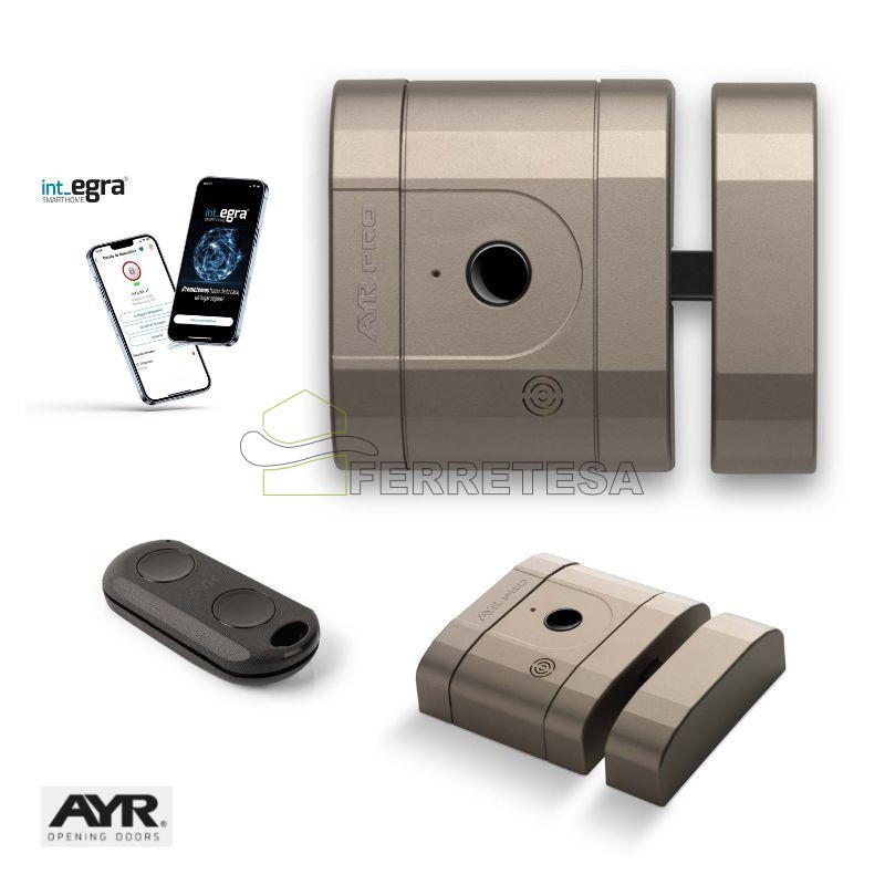 CERROJO INTELIGENTE 504 INT-LOCK NIQUEL MATE (2 mandos) AYR