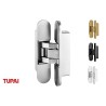 BISAGRA 3D OCULTA 140x30 CROMO SATINADO 1715 TUPAI
