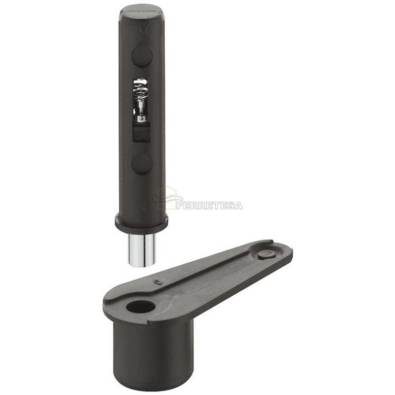 BISAGRA PIVOTANTE PLASTICO NEGRO