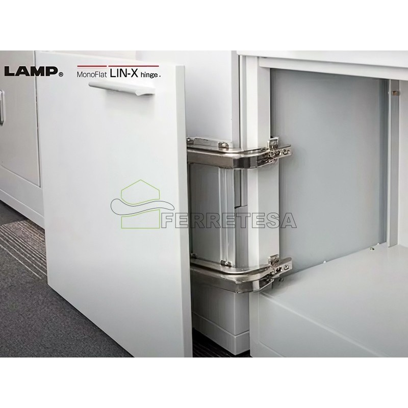 BISAGRA DESPLAZABLE MONOFLAT LIN-X 450 PARA 1 PUERTA HASTA 400-500x2400mm.17Kg.