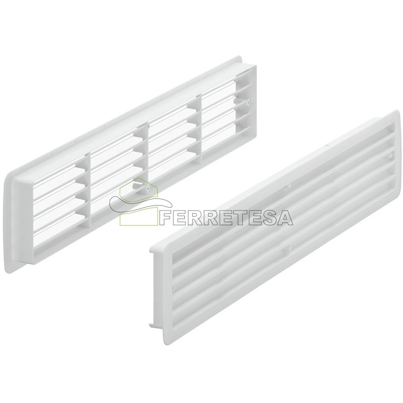 REJILLA PLASTICO 457x92 (433x74) BLANCO