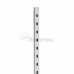 GUIA CARTELAS EMPOTRAR 2600mm ALUMINIO PLATA AP-DH2600