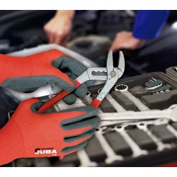 GUANTE H256 ROJO POLIAMIDA/LATEX T-08/M
