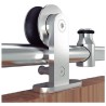 KIT PUERTA CORREDERA MADERA 2mts INOX 12023