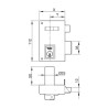 CERRADURA SOBREPONER 56-A/60mm HN DH