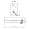 ZAPATERO EXTENSIBLE CLASSIC  620-960 mm. ANTRACITA