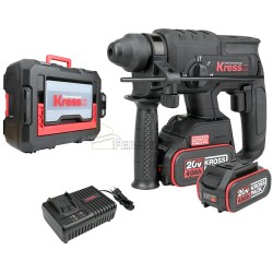 MARTILLO KRESS KUC60.2 SDS-PLUS 2,0 J. 20V. 2 BATERIAS 4Ah