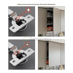 BISAGRA Ø40 CON FRENO RECTA ©19,0+14