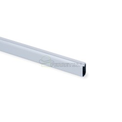 TUBO 30x15x2350mm C/GOMA SILK ALUM.MATE