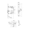 PICAPORTE 70mm DESCENTRADO RDO HN 10045