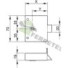 CERRAD. 812/60mm SOBREPONER BICROMATADO