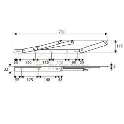 COMPAS PARA CAMA CANAPE 710x115 NE