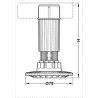PATA 150 HAFELE AXILO SIN BASE 140-170mm