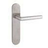 MANIVELA PLACA OVAL L RECTA INOX 5032