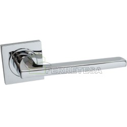 MANIVELAS SVC 650 CON ROSETA CUADRADA CROMO BRILLO