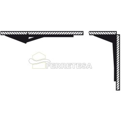 ESCUADRA ABATIBLE 280x130 30Kg PARA MESA HAFELE