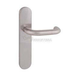MANIVELA PLACA OVAL U INOX 5033