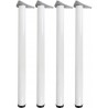 PATAS 710mm d-60mm REG. 4Uds. BLANCA