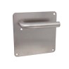 MANIVELA PLACA 170x170 L CURVA INOX 5039