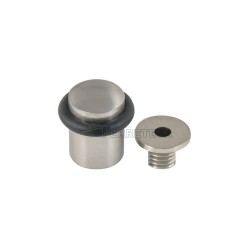 TOPE PUERTA CON TAPA 20mm ZAMAK NIQUEL