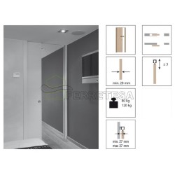 KIT ACCESORIOS 80/120KG OCULTO ABS 1 SENTIDO KRONA