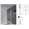 KIT ACCESORIOS 80/120KG OCULTO ABS 1 SENTIDO KRONA
