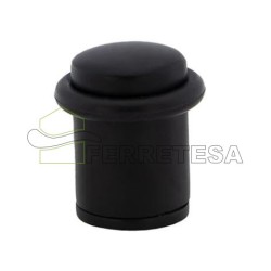 TOPE PUERTA CON TAPA Ø20mm ZAMAK NEGRO