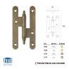 PERNIO C/REM 100x57 BRONCE ING IZQ 8177