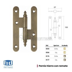 PERNIO C/REM 100x57 BRONCE ING IZQ 8177